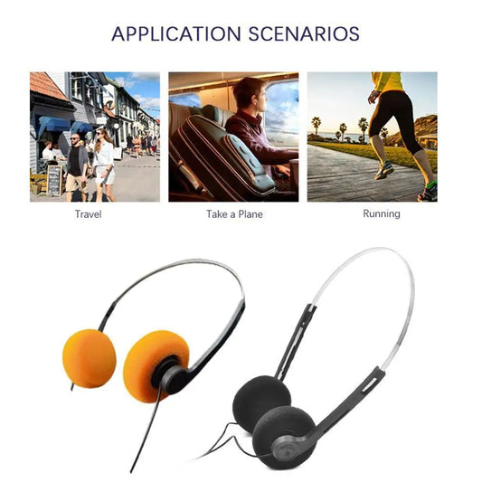 GRWIBEOU Retro Vintage Wired Headphones – HiFi Noise Isolating Wired Headphones Oasis Select
