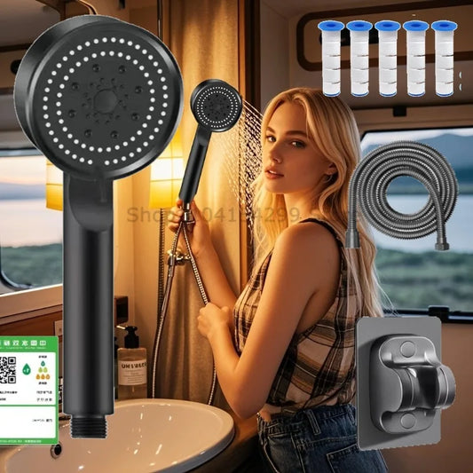 5-Mode High Pressure Water-Saving Handheld Shower Head Set Handheld Shower Head Oasis Select