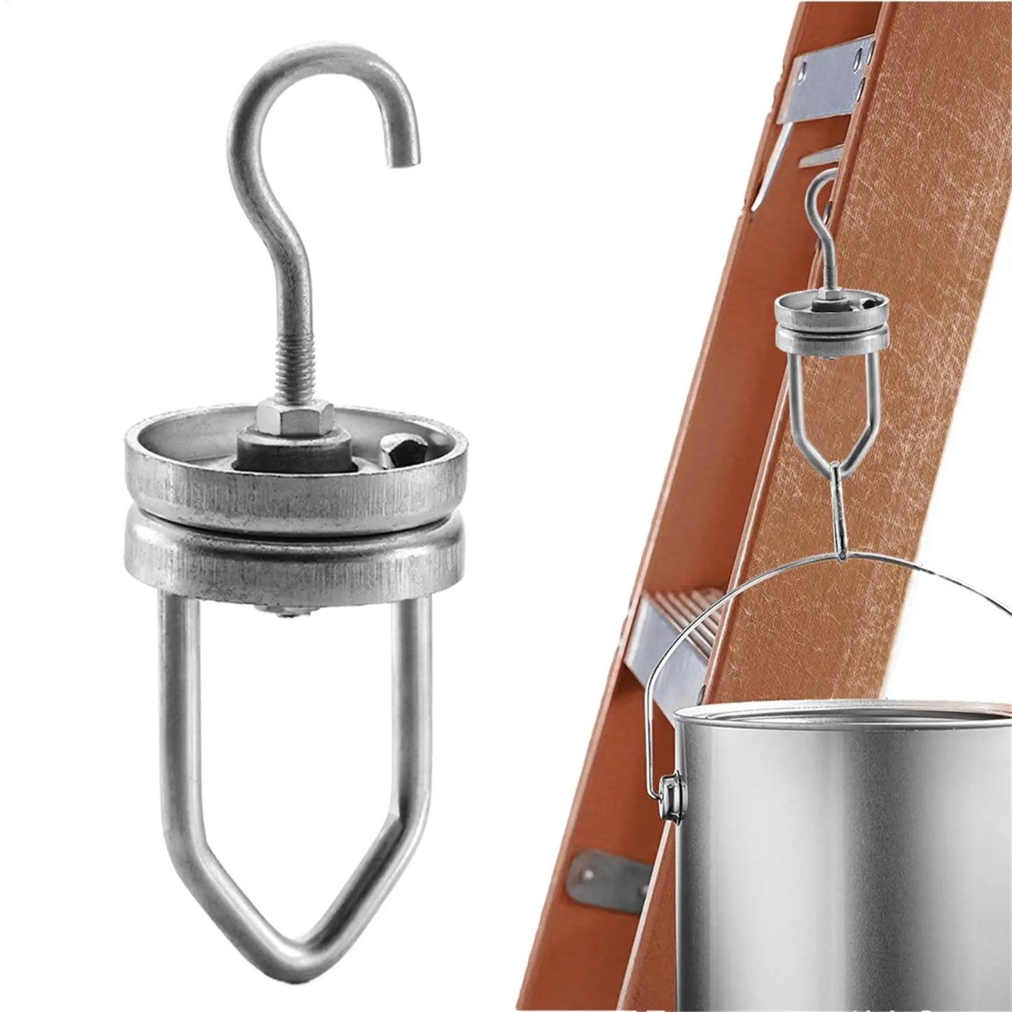 Heavy Duty 360° Rotating Spinner Hook for Powder Coating & Paint