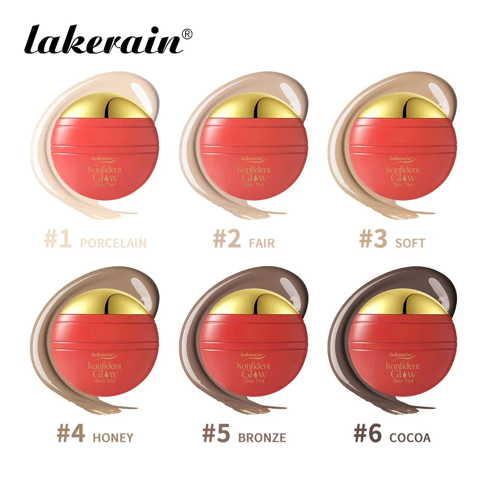 Konfident Glow Skin Tint Foundation | 6 Shades, Buildable Cover