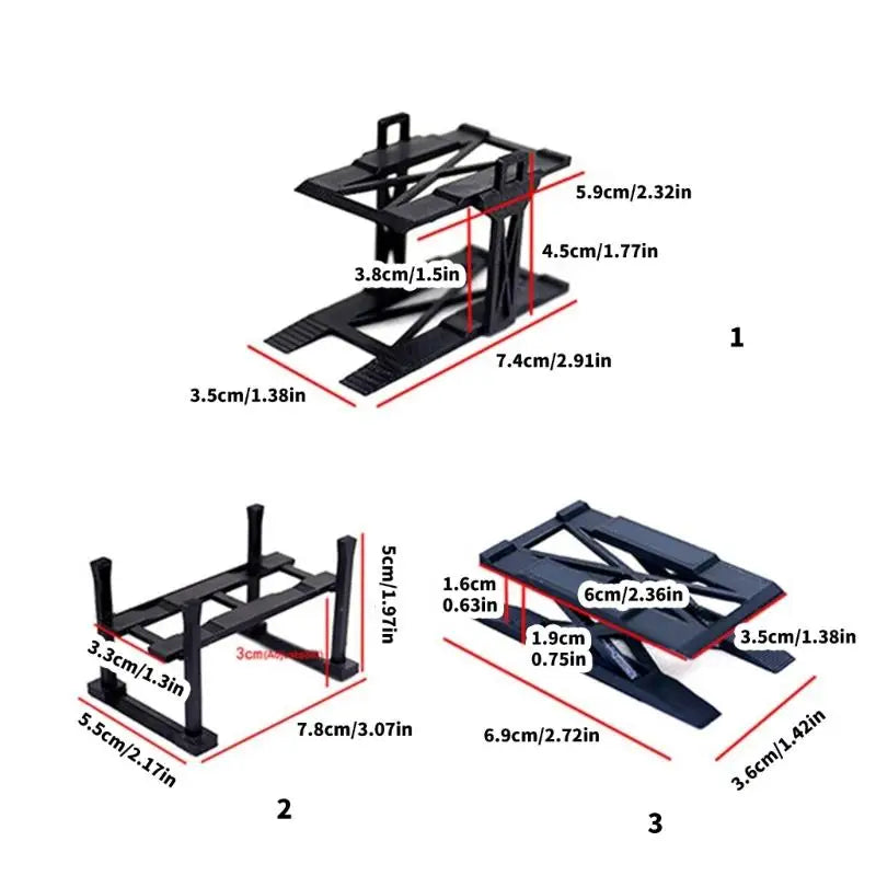 Double Deck 1/64 Diecast Car Display Shelf | Easy Assembly Garage
