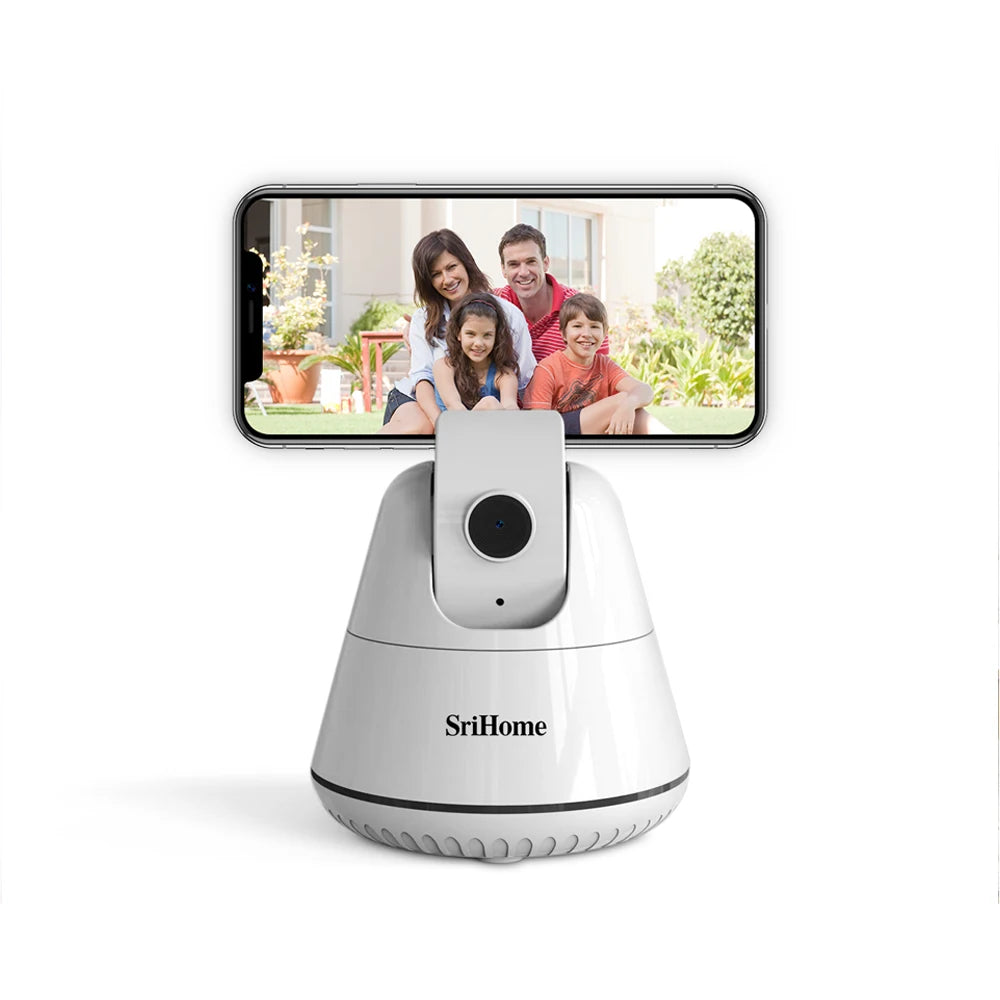 360° AI Auto Face Tracking Selfie Stick Tripod | 1080P Peaceful Pleasures Health and Wellness White