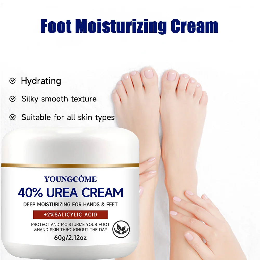 YOUNGCOME 40% Urea & 2% Salicylic Acid Foot & Hand Cream Hand & Foot Cream Peaceful Pleasures Health and Wellness