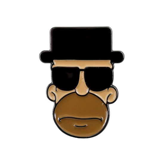 Breaking Bad Heisenberg Fan Brooch – Zinc Alloy Pin Badge Character Brooch Pin Oasis Select Default Title