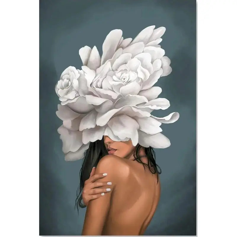 Paint by Numbers Kit Flower Girl – 60×75cm Canvas Art Set