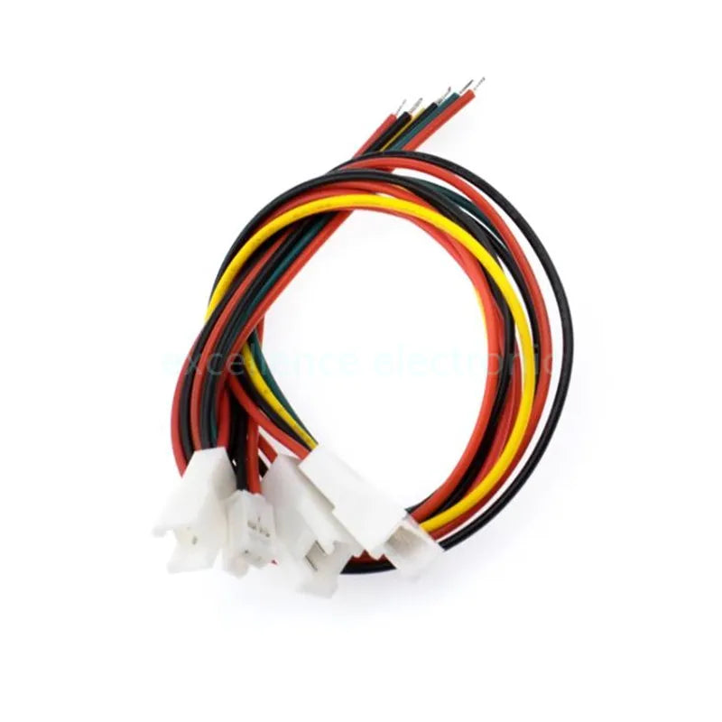 5Pair HY2.0 Plug-in Buckle Terminal Wire 2 3 4 5 6p Male Female 2mm Single Ended Electronic Wire 26AWG Peaceful Pleasures Health and Wellness