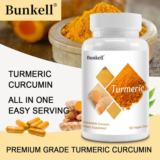 Turmeric Curcumin Capsules with 95% Curcuminoids - Natural Joint, Brain & Heart Health Support, Antioxidant, 120 Capsules Peaceful Pleasures Health and Wellness