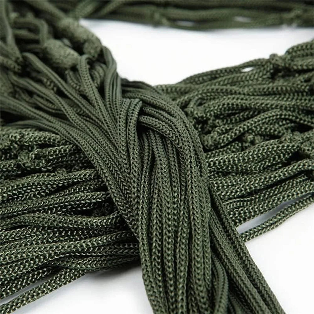 Garden Outdoor Thickened Nylon Rope Hammock Indoor Mesh Hammock Portable Simple Hammock Swing Chair Peaceful Pleasures Health and Wellness