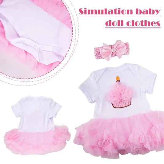 Dolls Clothes Pink Princess Dress 20- Reborn Doll Girl Clothing Fits Peaceful Pleasures Health and Wellness
