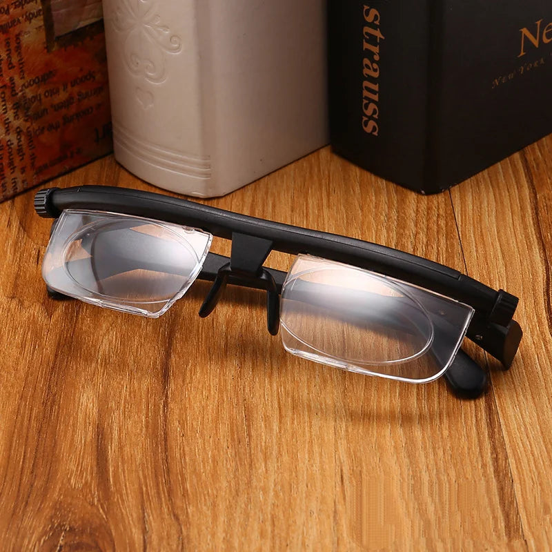 Presbyopia Glasses with Adjustable Focal Length for Both Near and Far Use, with A Cutting Edge of -600+300 Degrees Peaceful Pleasures Health and Wellness