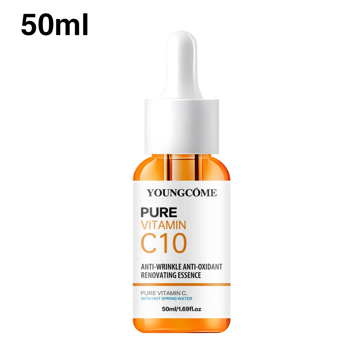 Vitamin C & Hyaluronic Acid Brightening Face Serum Peaceful Pleasures Health and Wellness 50ml