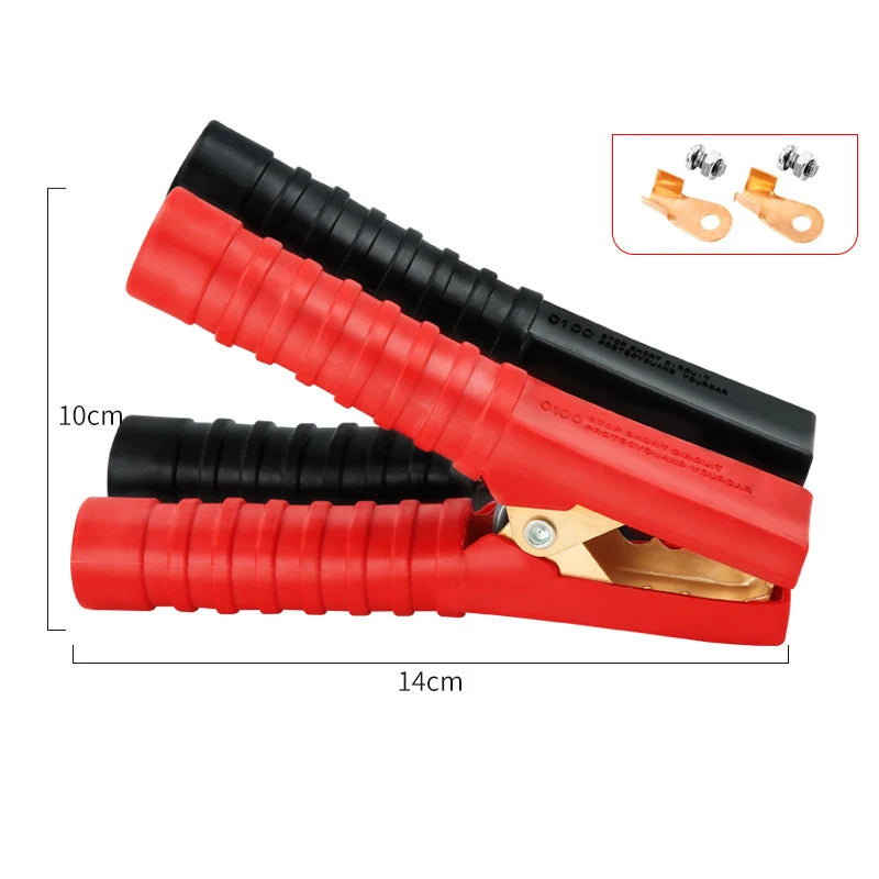 Versatile Plastic Handle Test Alligator Clip For Electric Project 100-300A Electrical Crocodile Alligator Battery Insulated Clip Peaceful Pleasures Health and Wellness 300A