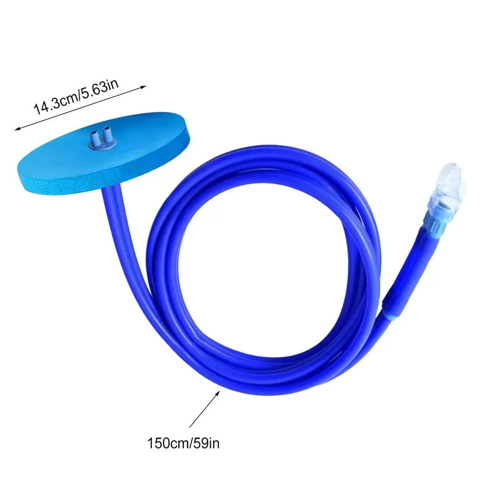 Full Dry Snorkel Tube – Foldable Silicone Anti-Choke Dive Gear Dry Snorkel Tube Peaceful Pleasures Health and Wellness 1.5 meters