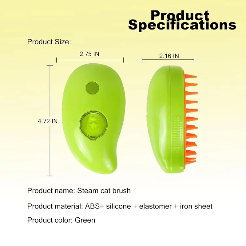 High Quality Plastic USB-Charge Portable Handheld Pet Grooming Brush with Massage Function Luxury Design for Bathroom Use Peaceful Pleasures Health and Wellness