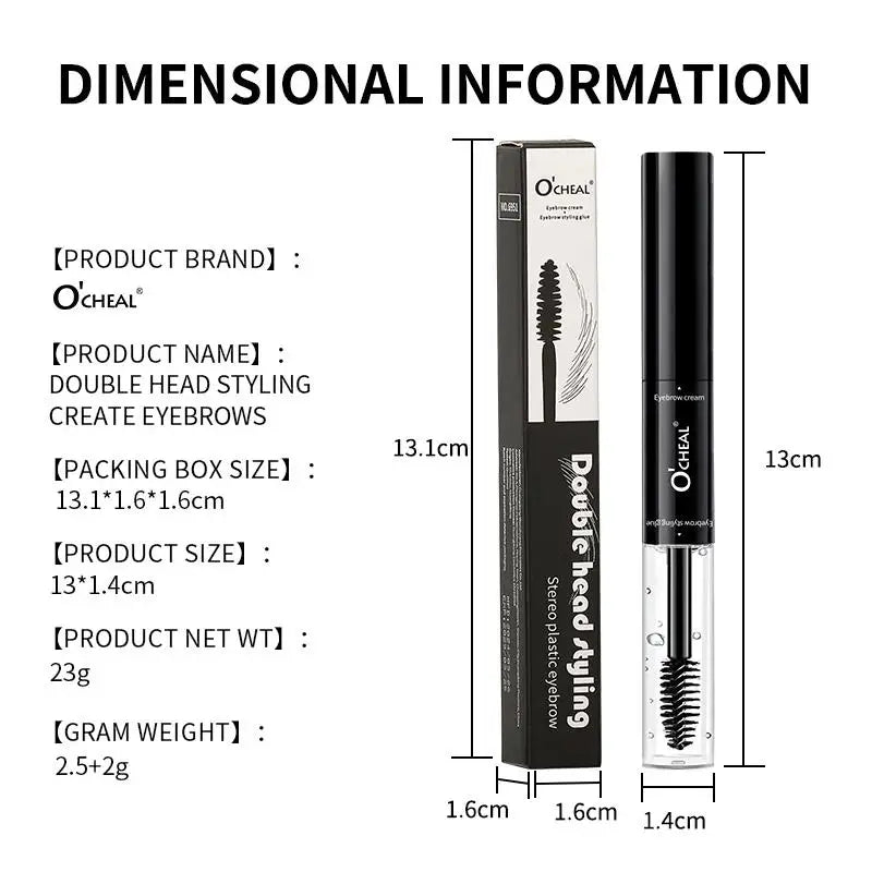 OCHEA Dual-Head Waterproof Eyebrow Tint Cream & Styling Wax