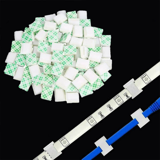Light Strip Mounting Clips Self Adhesive Led Fasteners Holder Cable Peaceful Pleasures Health and Wellness