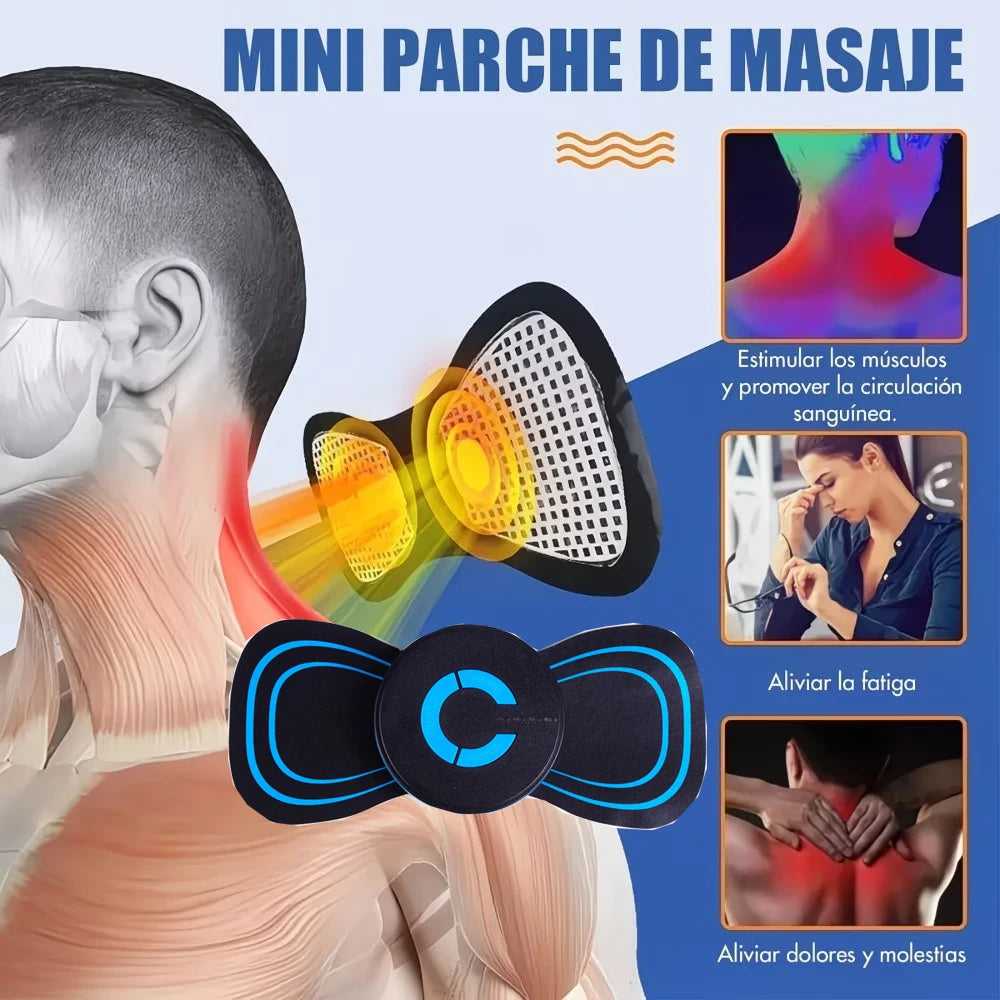 Multifunctional Digital Mode Massager Device, Neck Massage Machine, Mini Muscle Device, Battery-Powered/Usb Dual Mode Use, Suitable for the Whole Body Peaceful Pleasures Health and Wellness