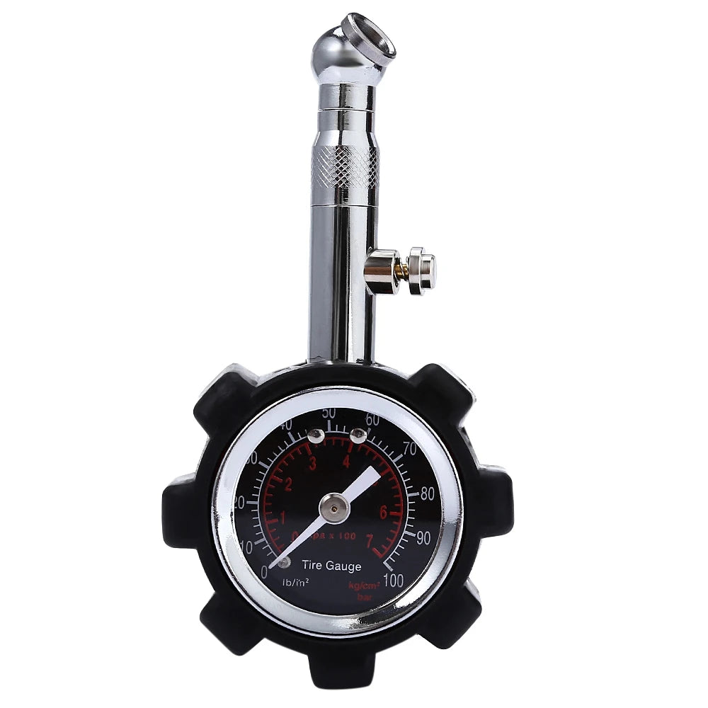 High Accuracy Tire Pressure Gauge 100 PSI Heavy Duty for Car Truck Motorcycle Air Pressure Check Peaceful Pleasures Health and Wellness