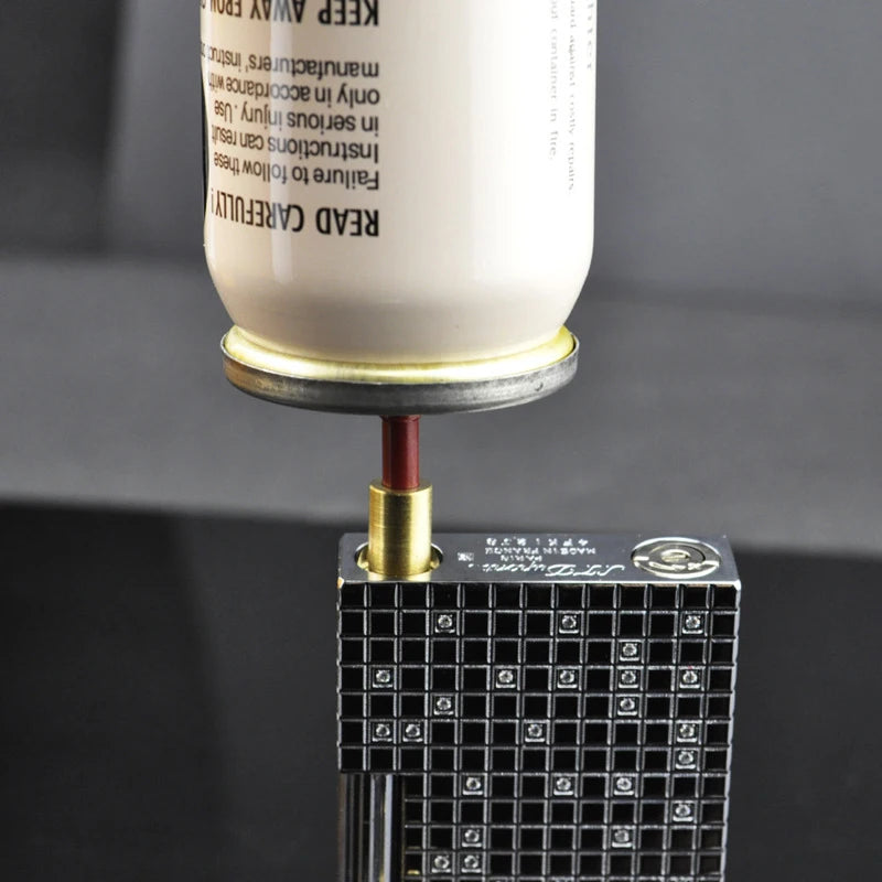 Reusable Brass Butane Gas Adapter Nozzle for Lighter Refill