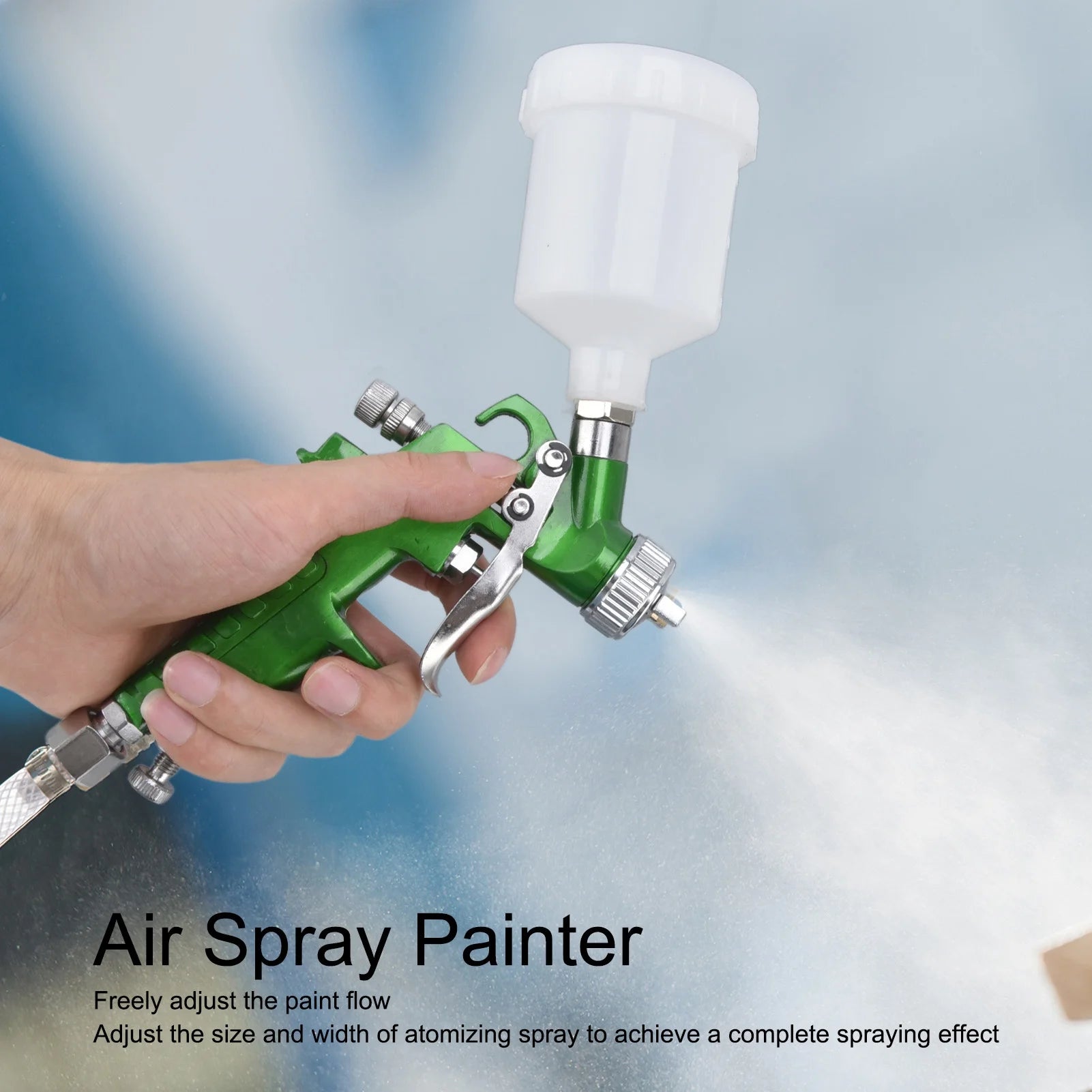 Air Painter Air Spary Machine H2000 Air Painter Small Air Spray Painter High Atomization Handheld Paint Sprayer Paint Sprayer Peaceful Pleasures Health and Wellness