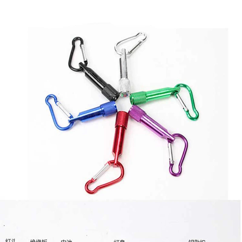 Mini LED Keychain Flashlight | Aluminum Carabiner Clip Torch