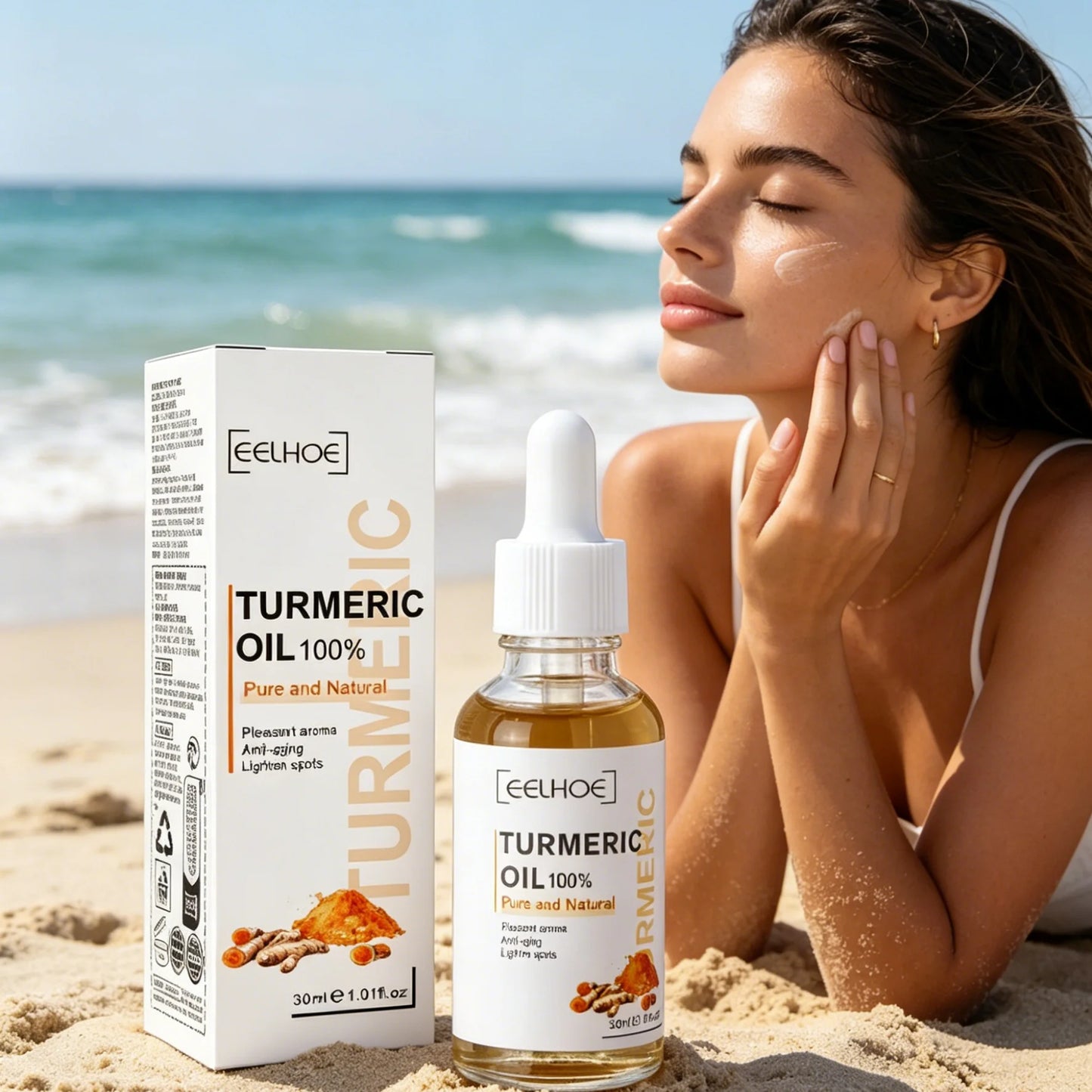 EELHOE Turmeric Face Oil – Brightening Dark Spot Glow Serum