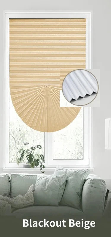 Self-Adhesive Pleated Window Blinds | Cordless No-Drill Shades