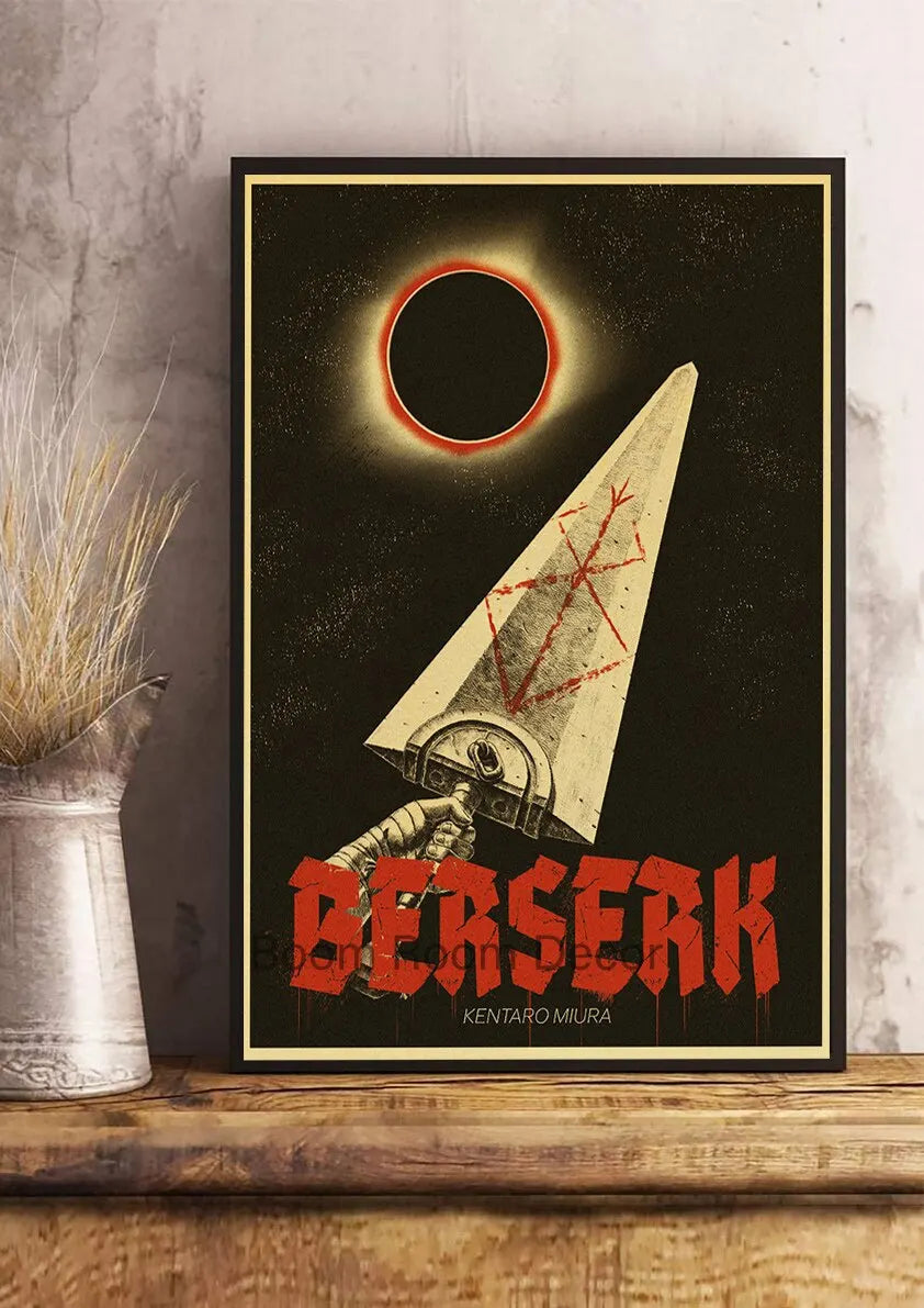 Berserk Anime Canvas Wall Art Retro Poster | Home Décor