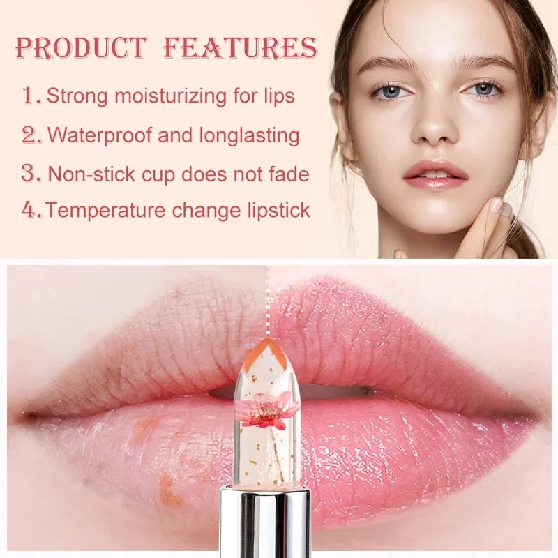 Flower Jelly Color-Changing Lipstick & Moisturizing Lip Balm