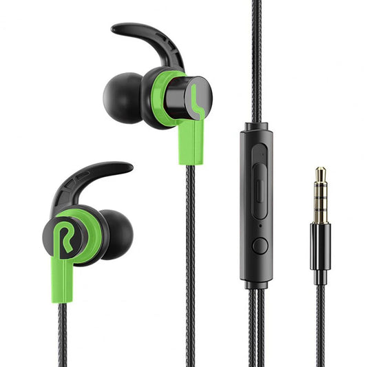 Maerknon 3.5mm Wired Earbuds HiFi Bass Stereo Mic | Gaming Sport Wired In-Ear Earbuds Peaceful Pleasures Health and Wellness