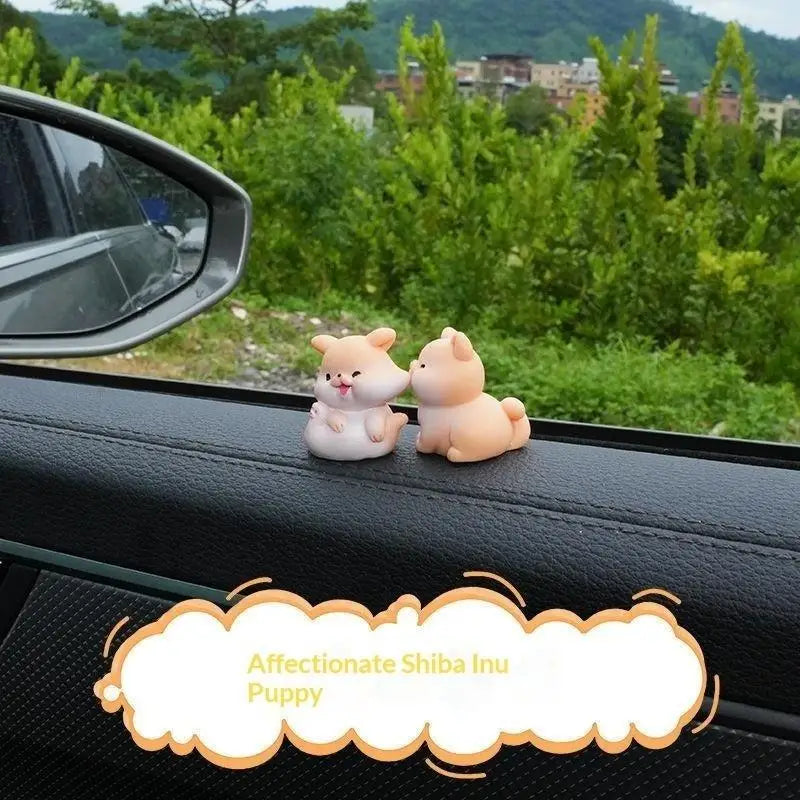 Cute Kissing Animal Resin Figurines | Car & Desk Decor 2pc