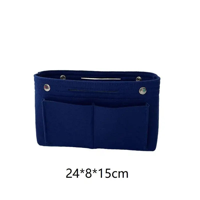 Felt Insert Bag Organizer | Multi-Pocket Travel Cosmetic Tote