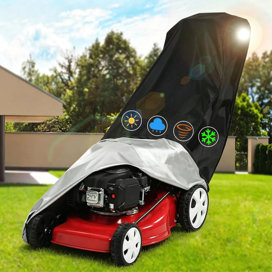 Waterproof Lawn Mower Cover | Oxford Cloth with Drawstring Lawn Mower Cover Peaceful Pleasures Health and Wellness