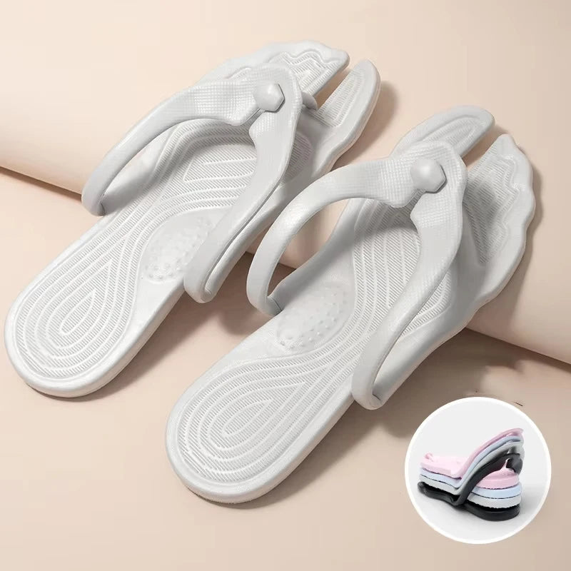 Foldable EVA Women's Massage Slippers – Lightweight Indoor Slides