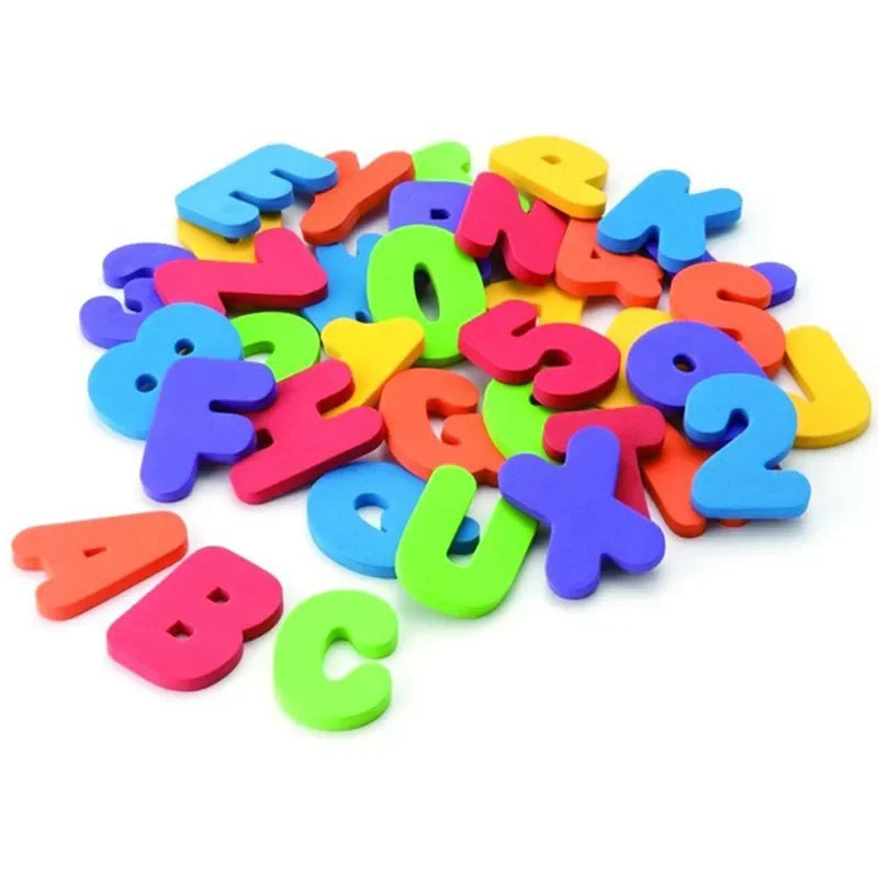 36-Piece Kids Alphanumeric Bath Puzzle Set | EVA Letters & Numbers