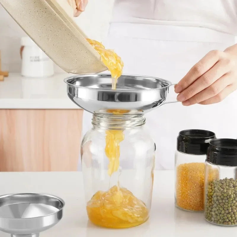 Stainless Steel Wide Mouth Canning Funnel – Jam & Jar Peaceful Pleasures Health and Wellness