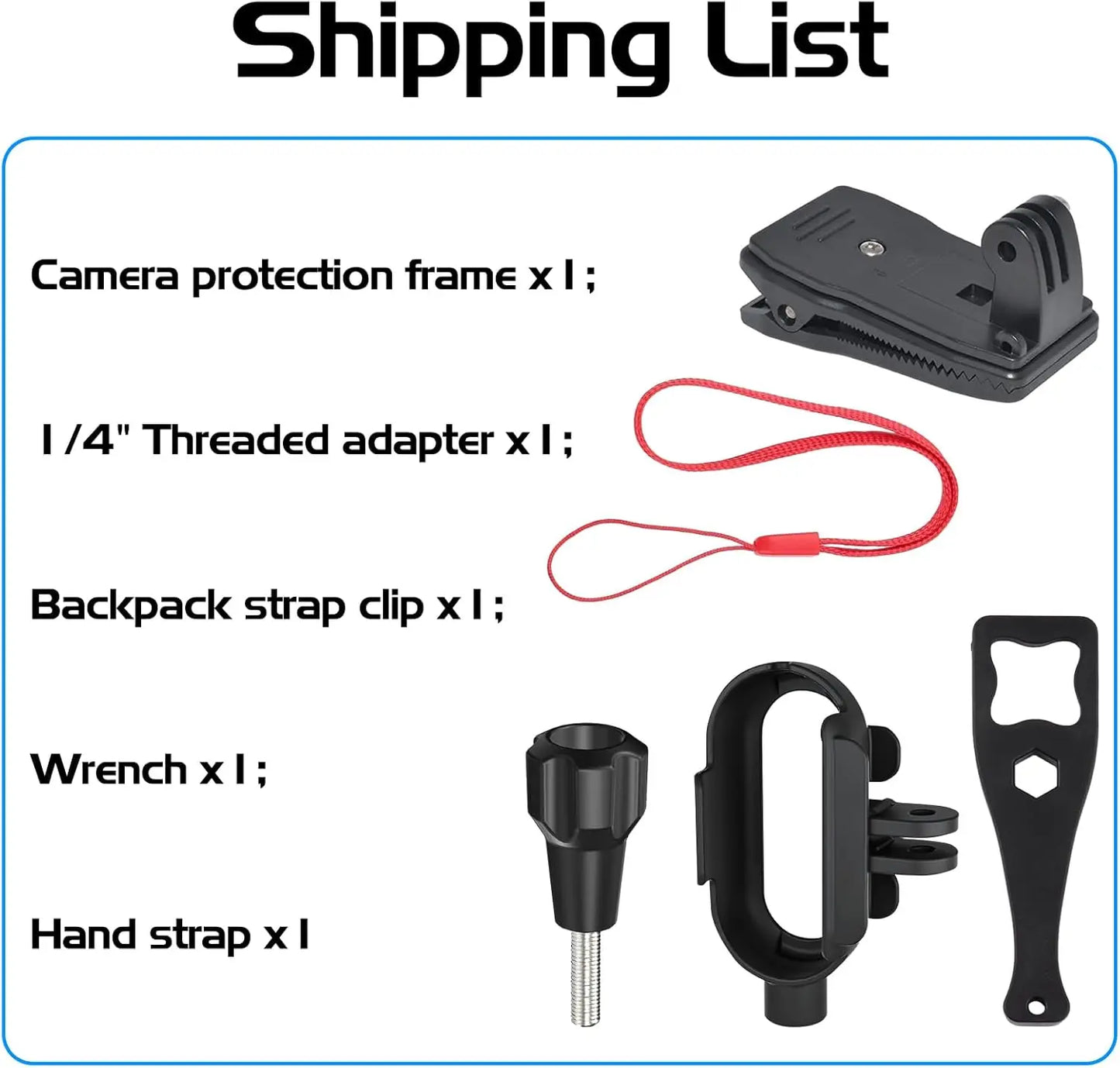 Insta360 Go 3S/Go 3 Frame Mount & Backpack Clip | 1/4" Adapter