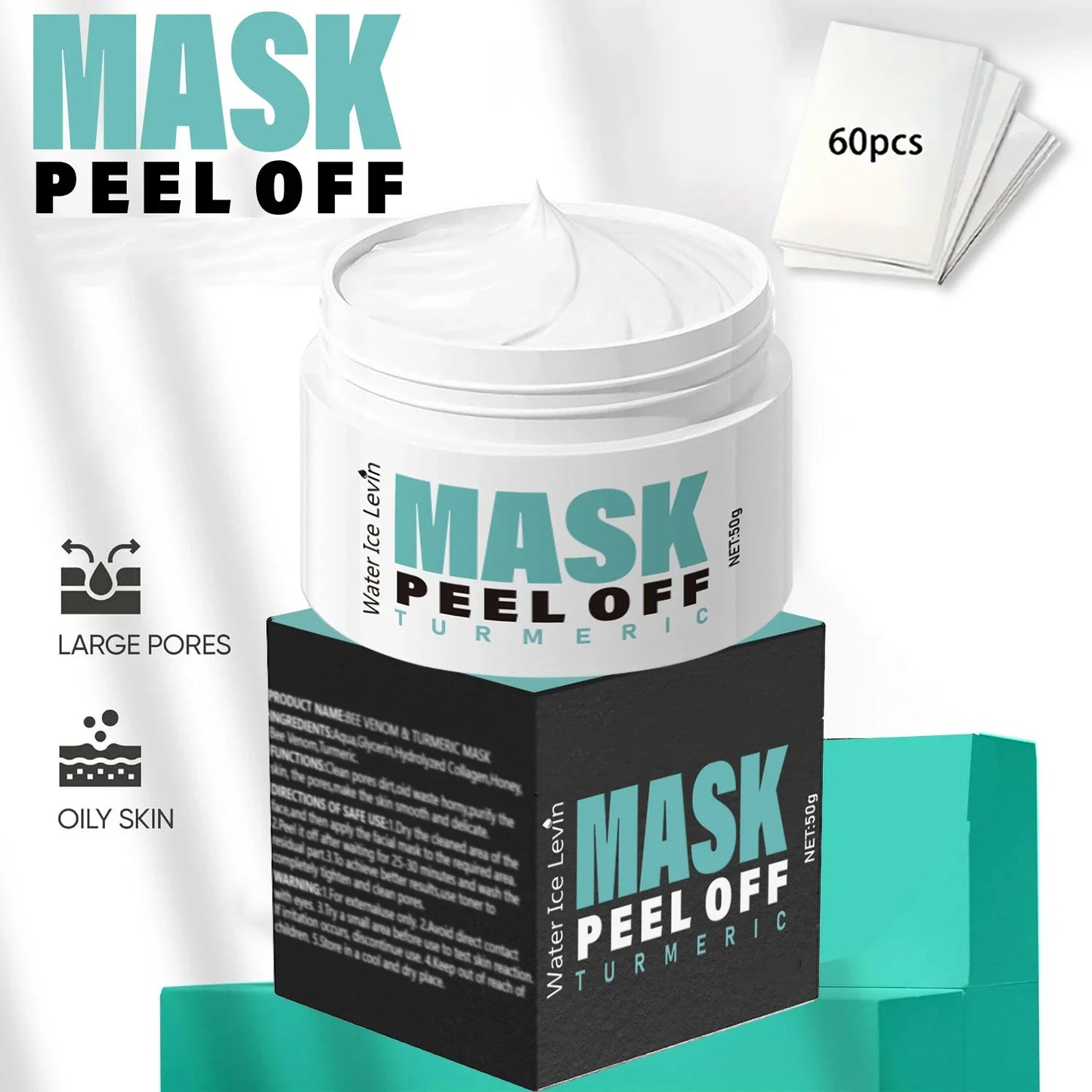 Vitamin C & Turmeric Peel-Off Mask – Brighten & Hydrate