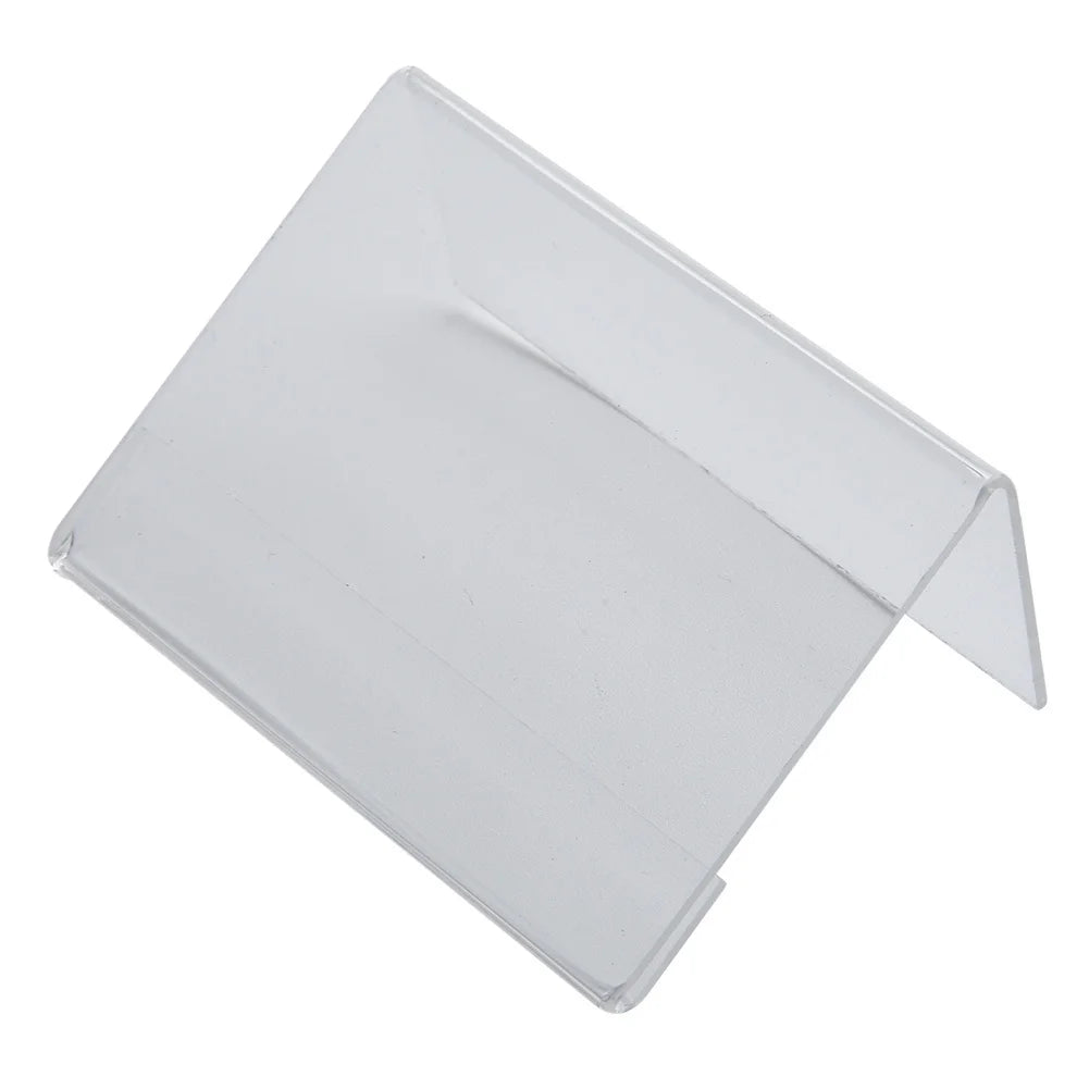 Mini Acrylic Sign Display Holder Name Card Tag Label Stand Bracket