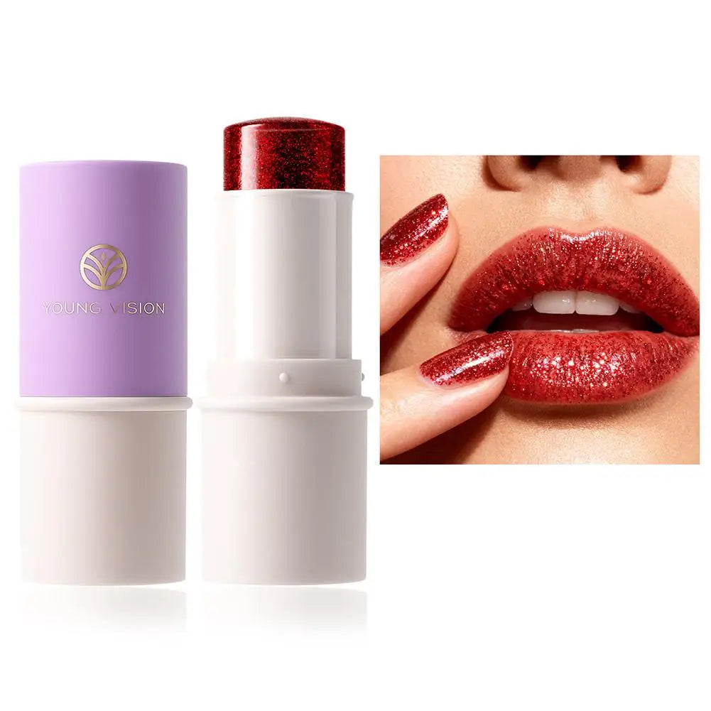 Holographic Body Glitter Stick – Face, Hair & Body Shimmer Peaceful Pleasures Health and Wellness 07 red