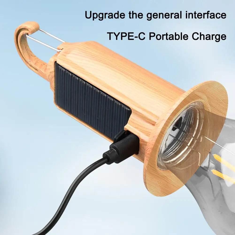 Solar USB LED Camping Lantern | Warm Light, Remote & IP65