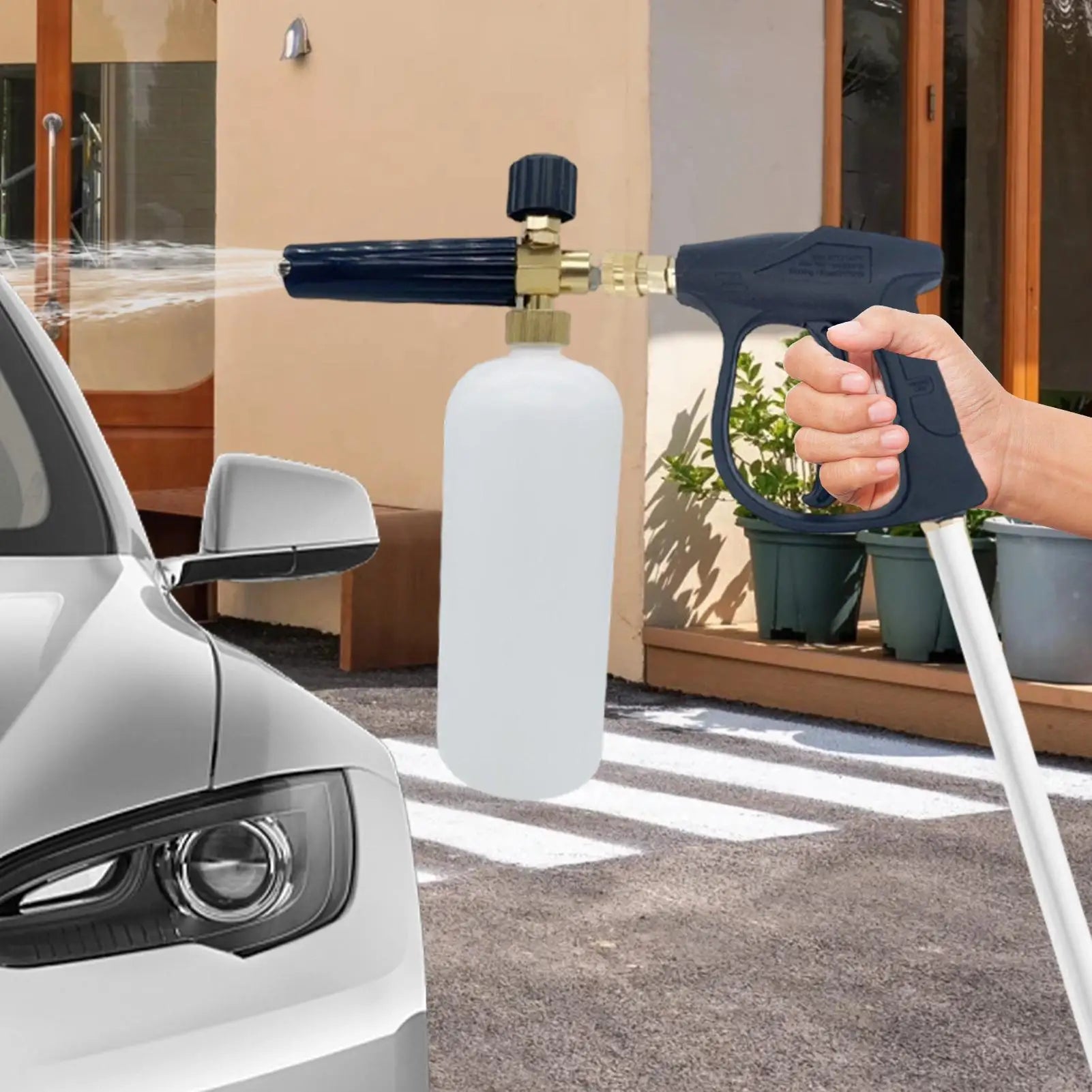 Pressure Washer Wand Heavy Duty Cordless Powerful High Pressure Cleaner With 5 Nozzles For Home Garage Driveway Patio Deck Peaceful Pleasures Health and Wellness