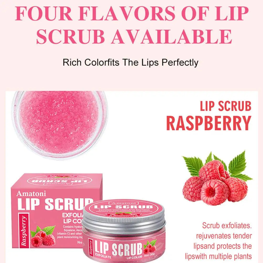 Fruit Flavor Lip Scrub – Exfoliating & Moisturizing Lip Care