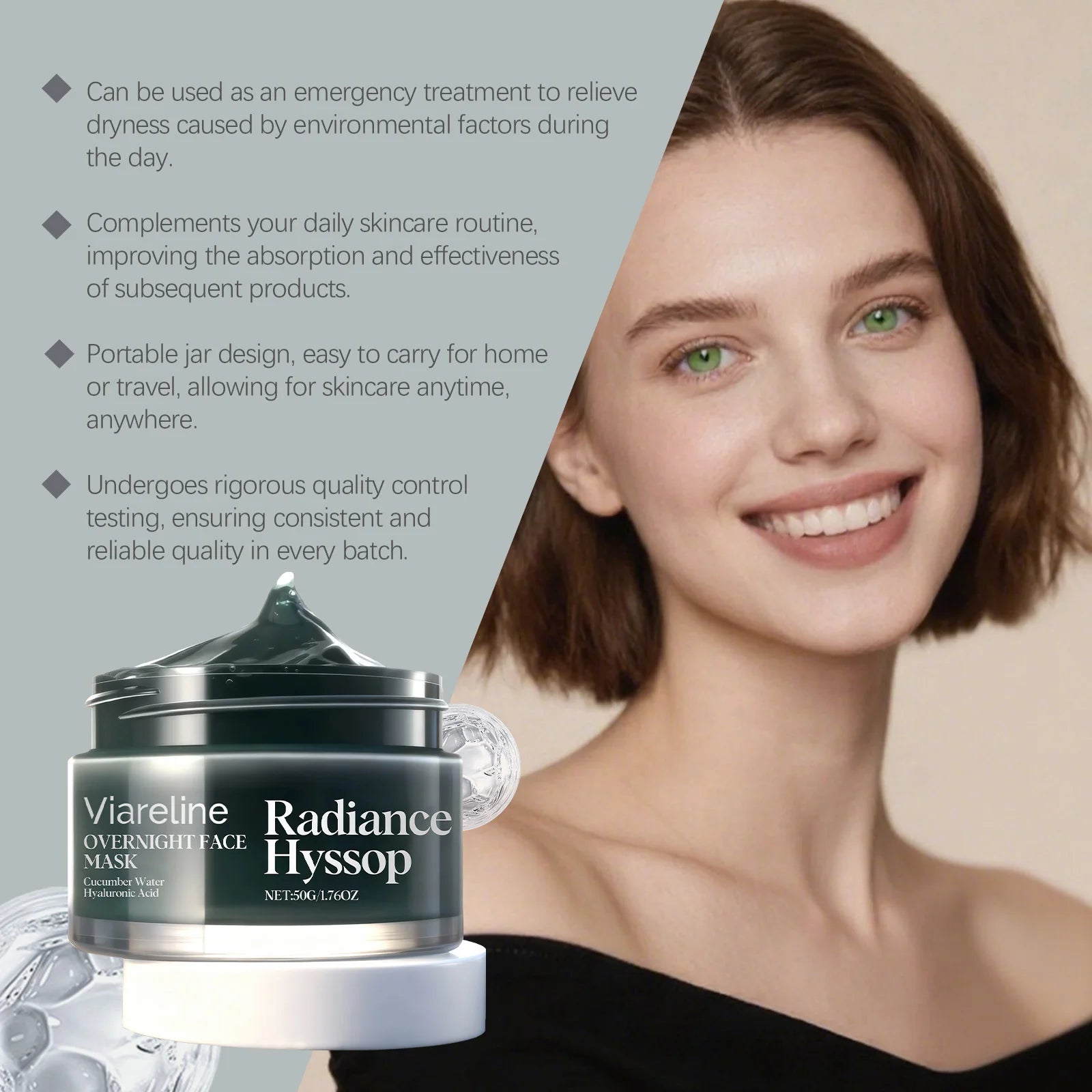 Moisturizing Sleeping Mask Nourishing Firming Stabilizing Brightening Softening Glowing Shrink Pores Night Repairing Facial Mask Peaceful Pleasures Health and Wellness