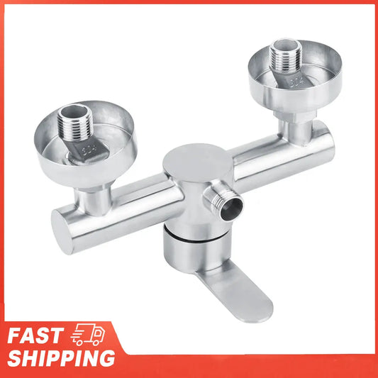 Wall-mounted Shower Faucet Stainless Steel Single Handle Tap Bathroom Peaceful Pleasures Health and Wellness