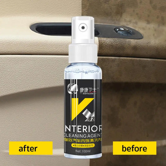 Car Interior Cleaner Agent Ceiling Cleaner Leather Flannel Woven Fabric Water Free Multipurpose Auto Dash Cleaning Tool Peaceful Pleasures Health and Wellness