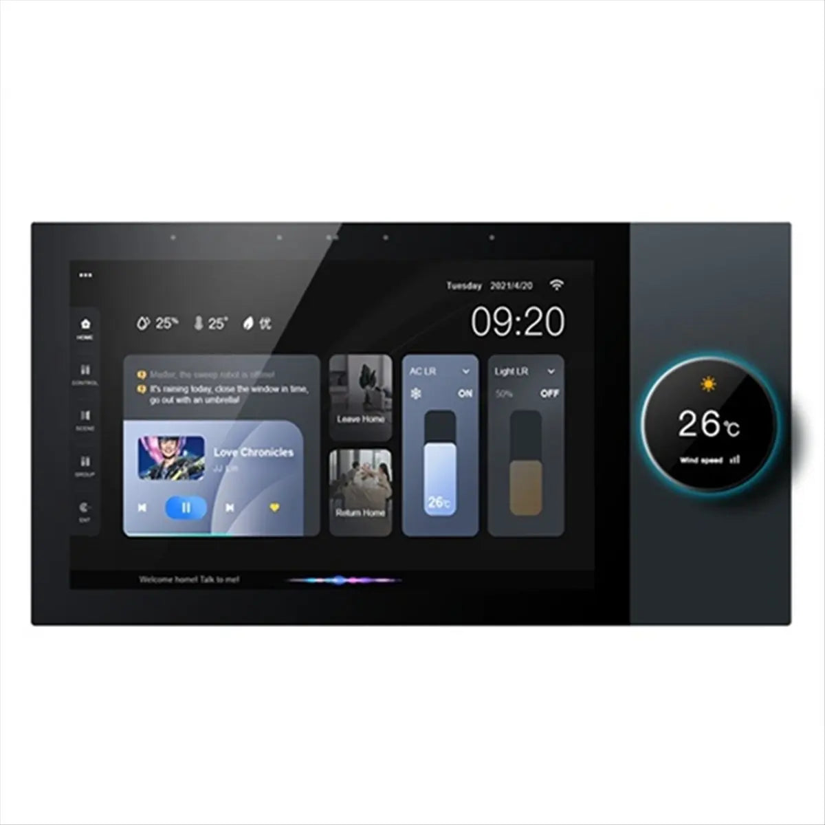 *Great 7 Inch Android 8.1 Tuya Smart Home Control Panel with Rotary Button Zigbee Hub WiFi Wall Amplifier,for Alexa Voice Peaceful Pleasures Health and Wellness