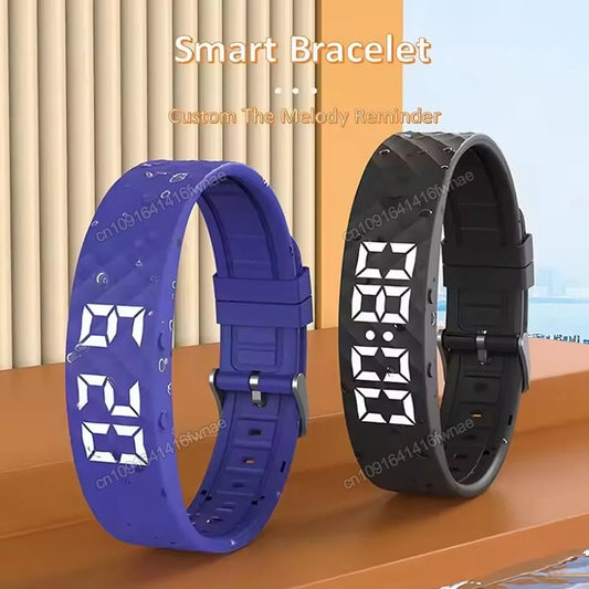 2026 New LED Digital Smart Bracelet Monitor Vibration Alarm Wristband Smart Bracelet Waterproof Smartband for Student Smart Band Peaceful Pleasures Health and Wellness