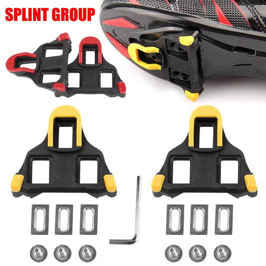 Bicycle Cleat Set Self-Locking Lightweight Platform Pedals 3 Bearings Pedals Indoor Cycling & Outdoor(Mountain & Road) Bike Peaceful Pleasures Health and Wellness