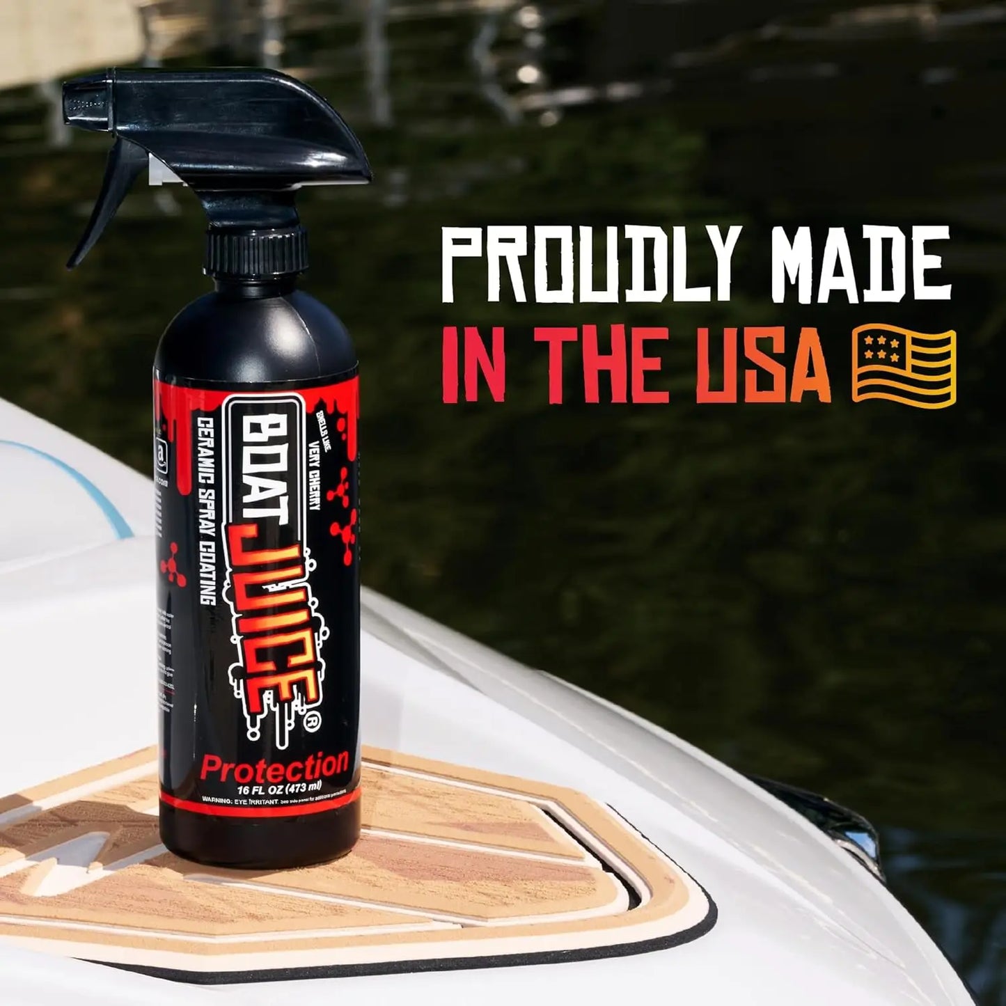 Boat Juice Protection Boat Ceramic Coating Wax Spray Marine Superior Shine Protection Scent Marine Detailing Cleaning Peaceful Pleasures Health and Wellness